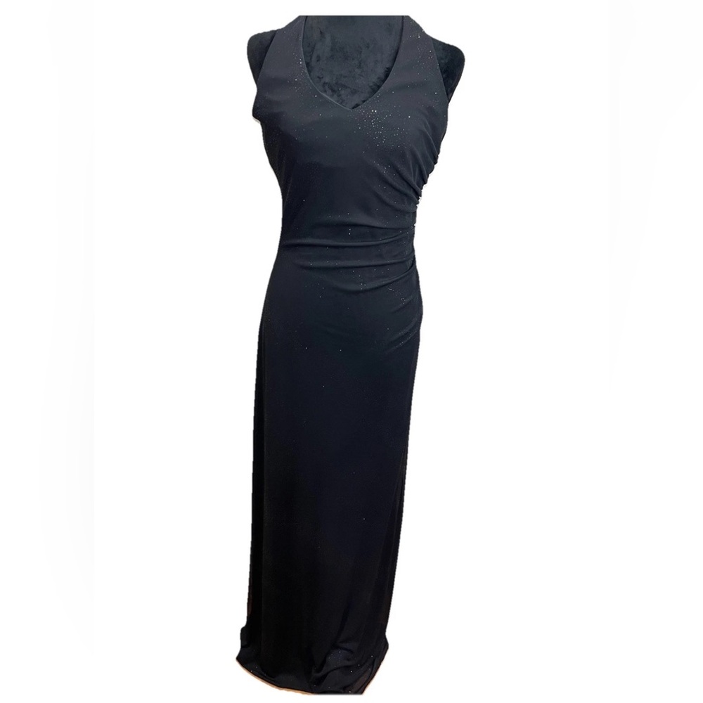 City Triangles Y2K maxi black sparkle juniors dress size medium/6 NYE prom dance